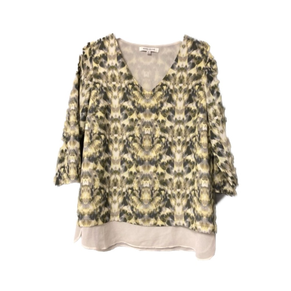 Rose And Olive V Neck Blouse